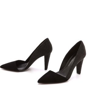 Rebecca Minkoff - Women's Black Abel Dorsay Pumps